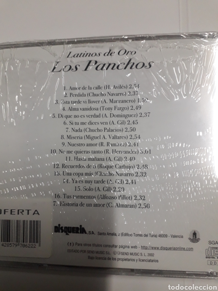 CDs de m&uacute;sica: Los Panchos. Latinos de Oro. - Foto 2