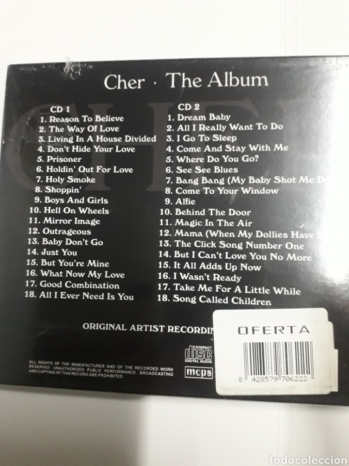 CDs de m&uacute;sica: CHER. The &Aacute;lbum. - Foto 2