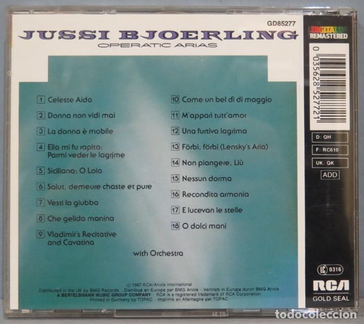 CDs de m&uacute;sica: CD. Operatic Arias. Jussi Bjoerling - Foto 2