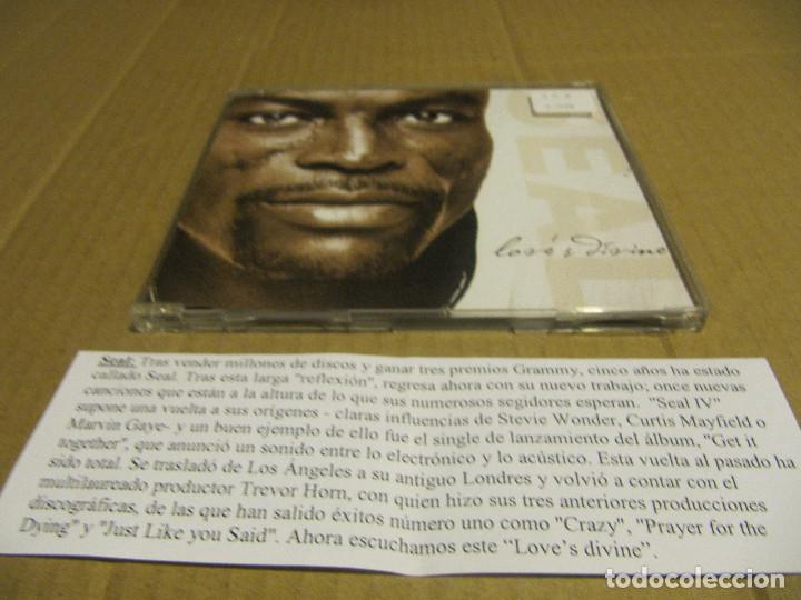 CDs de m&uacute;sica: SEAL - LOVES DIVINE CD CADENA 100 - Foto 1