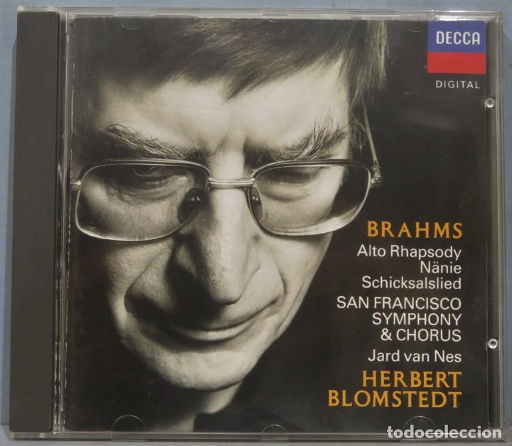 CDs de m&uacute;sica: CD. HERBERT BLOMSTEDT. BRAHMS WORK FOR CHORUS AND ORCHESTRA - Foto 1