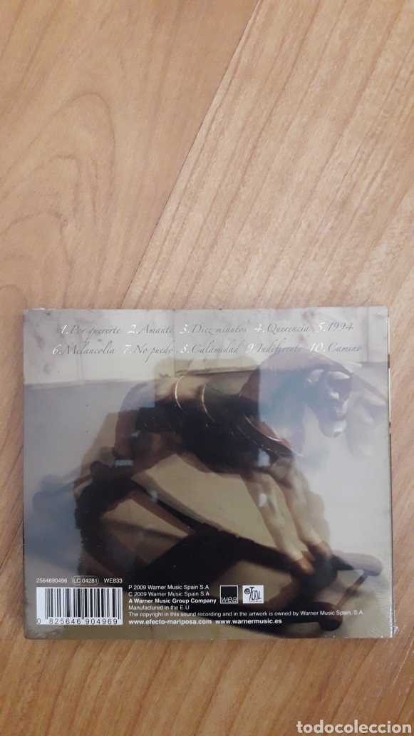 CDs de m&uacute;sica: EFECTO MARIPOSA. 40:04. A&Uacute;N RETRACTILADO - Foto 2