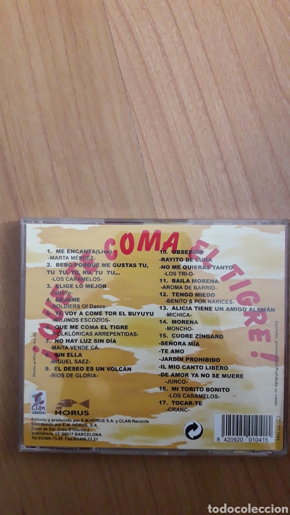 CDs de m&uacute;sica: &iexcl;QU&Eacute; TE COMA EL TIGRE! - Foto 2