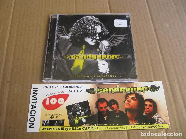 CDs de m&uacute;sica: SANDROPOP - SINDICATO DE CANCIONES+ ENTRADA CADENA 100