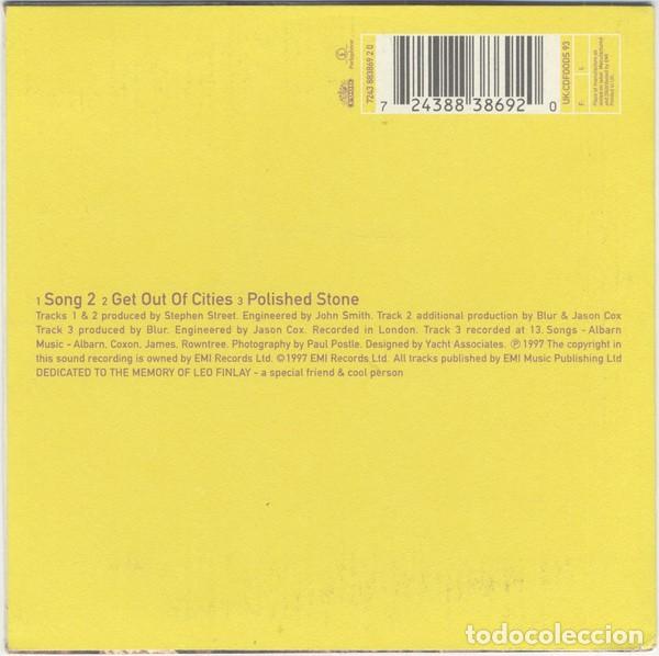 CDs de m&uacute;sica: Blur - Song 2 (CD single: 3 temas) - Foto 2