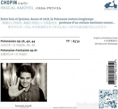 CDs de m&uacute;sica: CHOPIN - POLONIA (CD) PASCAL AMOYEL - Foto 2