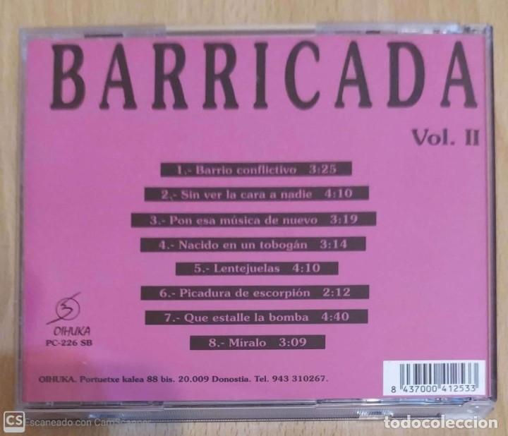CDs de m&uacute;sica: BARRICADA (VERSIONES ORIGINALES VOL. II) CD 1998 - Foto 2
