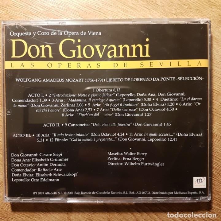 CDs de m&uacute;sica: CD LAS &Oacute;PERAS DE SEVILLA. DON GIOVANNI - Foto 2