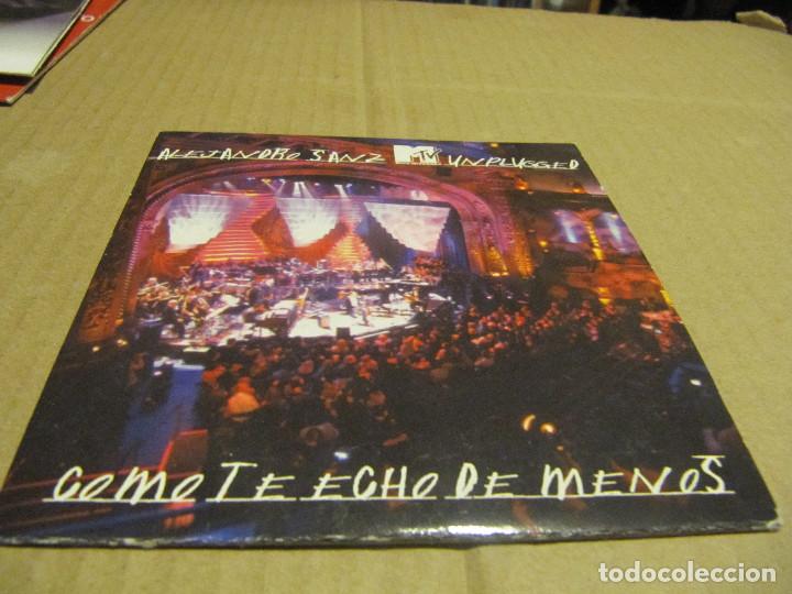CDs de m&uacute;sica: ALEJANDRO SANZ UNPLAGGED COMO TE ECHO DE MENOS - Foto 1