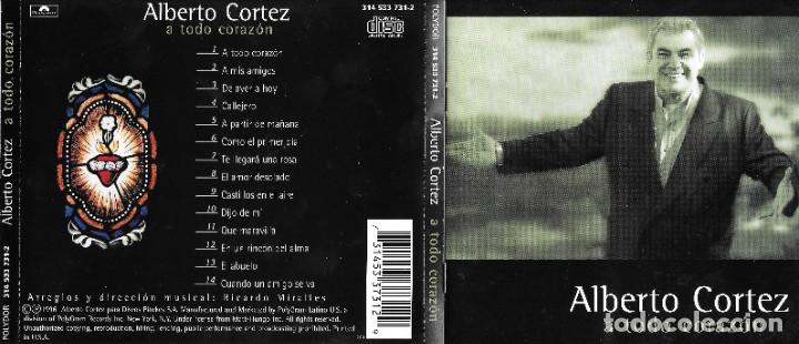 CDs de m&uacute;sica: ALBERTO CORTEZ - A TODO CORAZ&Oacute;N - Foto 1