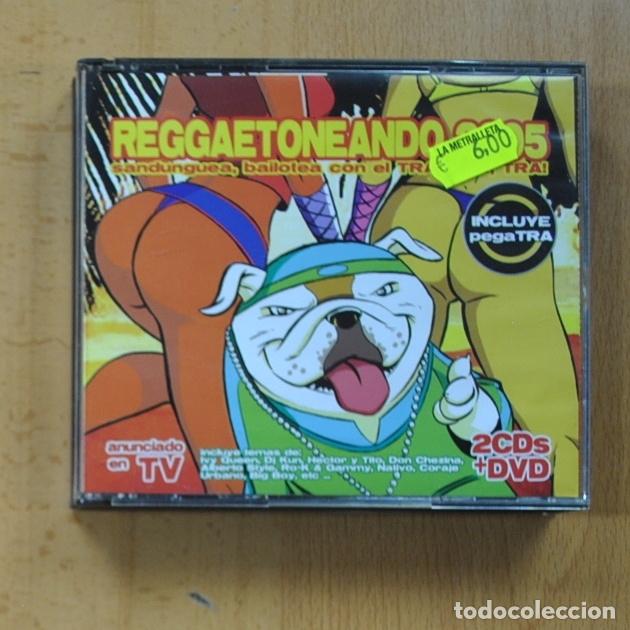CDs de m&uacute;sica: VARIOS - REGGAETONEANDO 2005 - 2 CD + DVD - Foto 1