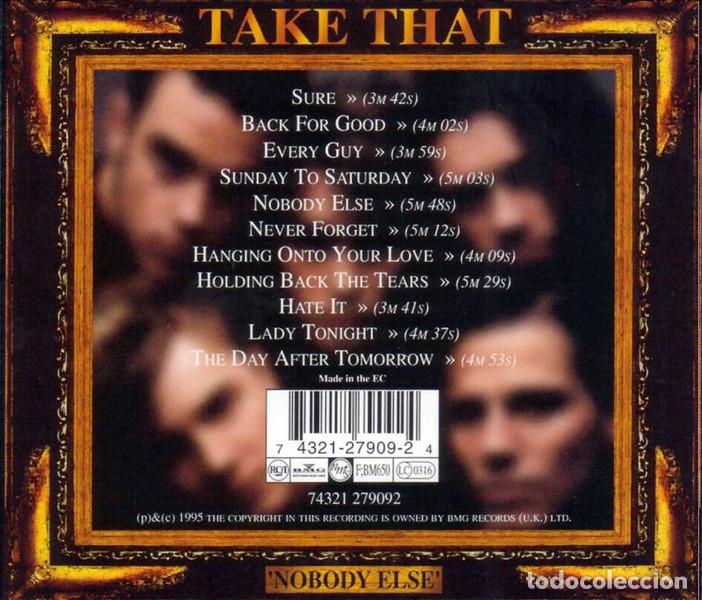 CDs de m&uacute;sica: �T1319 - TAKE THAT. NOBODY ELSE. CD. - Foto 2