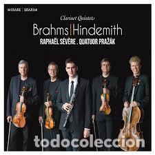CDs de m&uacute;sica: BRAHMS, HINDEMITH - CLARINET QUINTETS (CD) RAPHA&Euml;L S&Eacute;V&Egrave;RE, QUATOR PRAZAK - Foto 1