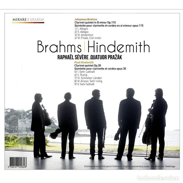 CDs de m&uacute;sica: BRAHMS, HINDEMITH - CLARINET QUINTETS (CD) RAPHA&Euml;L S&Eacute;V&Egrave;RE, QUATOR PRAZAK - Foto 2