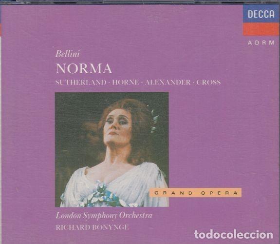 CDs de M&uacute;sica: BELLINI - NORMA - SUTHERLAND - HORNE - ALEXANDER - CROSS - LONDON SYMPHONY ORCHESTRA TRIPLE CD C-28