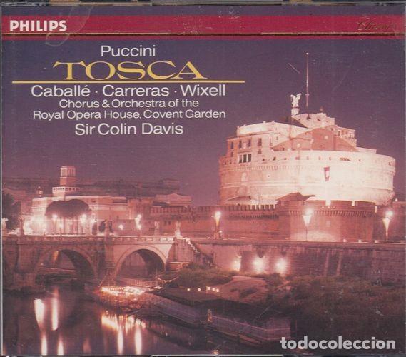 CDs de M&uacute;sica: TOSCA - PUCCINI - DOBLE CD + LIBRETO PHILIPS - CABALLE - CARRERAS - SIR COLIN DAVIS