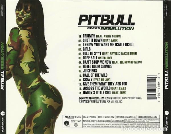 CDs de m&uacute;sica: Pitbull - Rebelution - CD - Foto 2