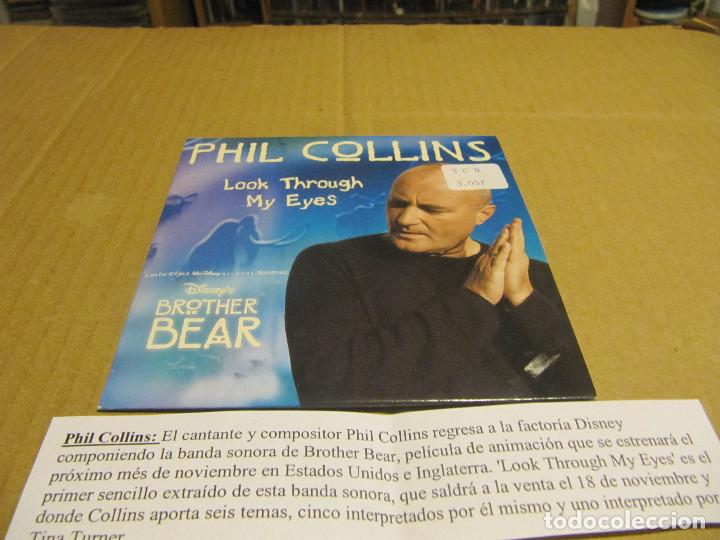 CDs de m&uacute;sica: PHIL COLLINS LOOK THROUGH MY EYES CD SINGLE - Foto 1