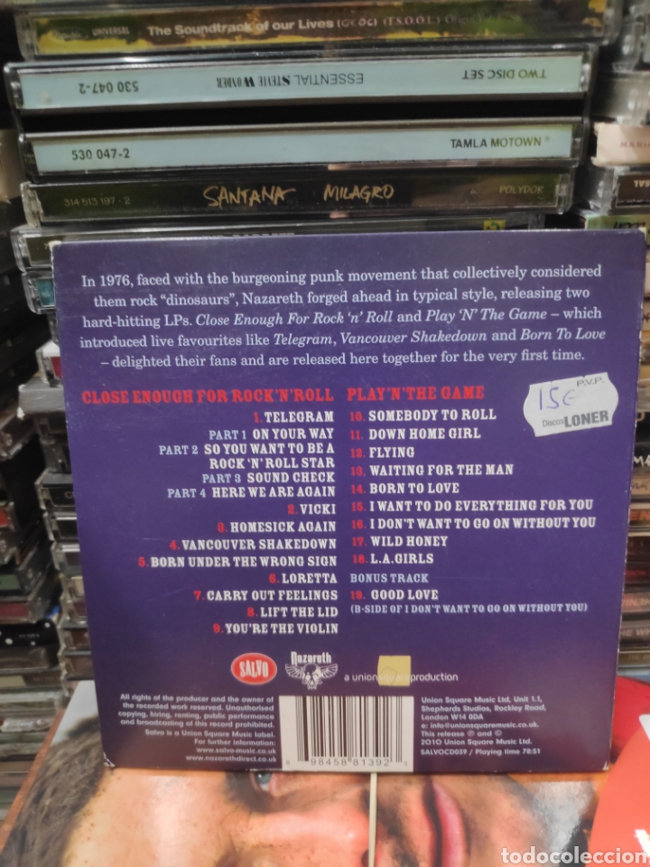 CDs de m&uacute;sica: Nazareth close enough for rock and roll - Foto 2