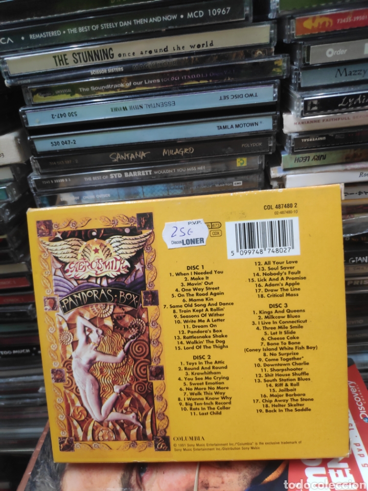 CDs de m&uacute;sica: Aerosmith pandoras box 3 CDs - Foto 2