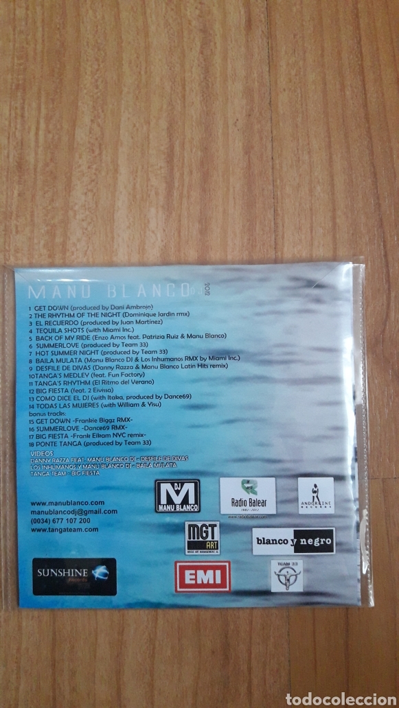CDs de m&uacute;sica: MANU BLANCO DJ. TANGA TEAM - Foto 2