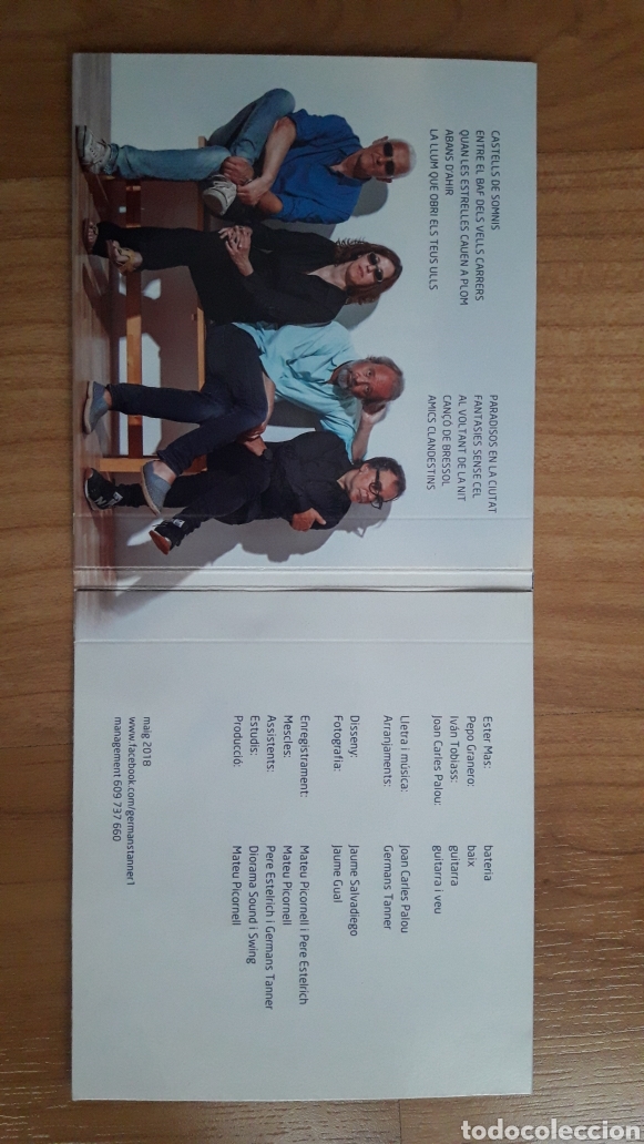 CDs de m&uacute;sica: GERMANS TANNER. PARADISOS - Foto 3