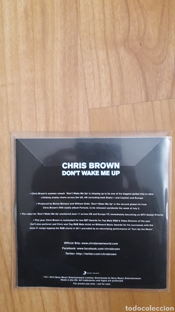 CDs de m&uacute;sica: CHRIS BROWN. DONT WAKE ME UP - Foto 2