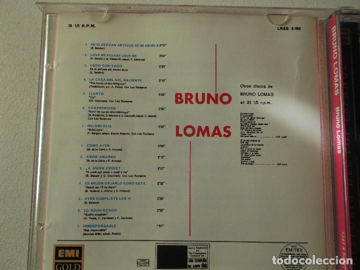 CDs de m&uacute;sica: BRUNO LOMAS,HISTORIA DEL POP ESPA&Ntilde;OL, EMI, 1996 - Foto 3