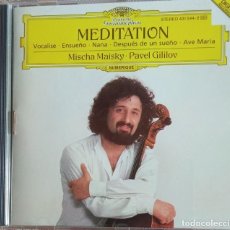CDs de Música: MEDITATION - MISCHA MAISKY - PAVEL GILILOV. Lote 227683440