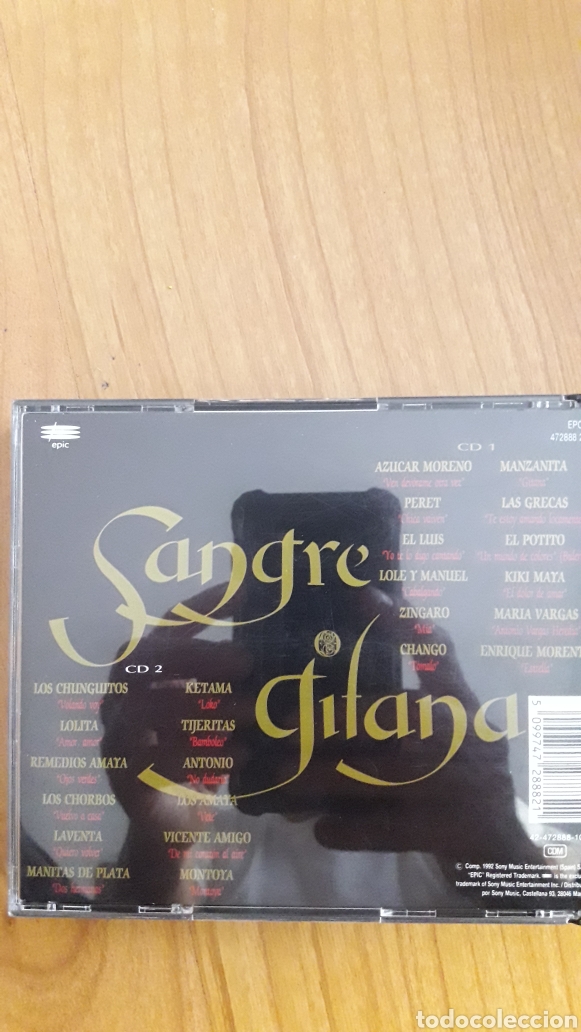 CDs de m&uacute;sica: DOBLE CD SANGRE GITANA - Foto 2