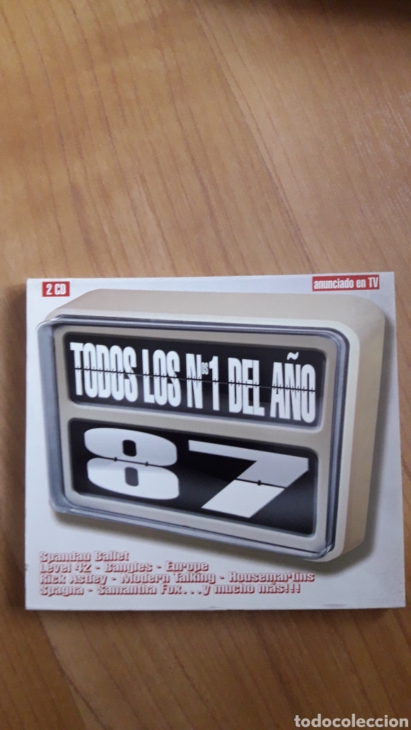 CDs de m&uacute;sica: DOBLE CD TODOS LOS N&Uacute;MEROS 1 DEL A&Ntilde;O 87 - Foto 1