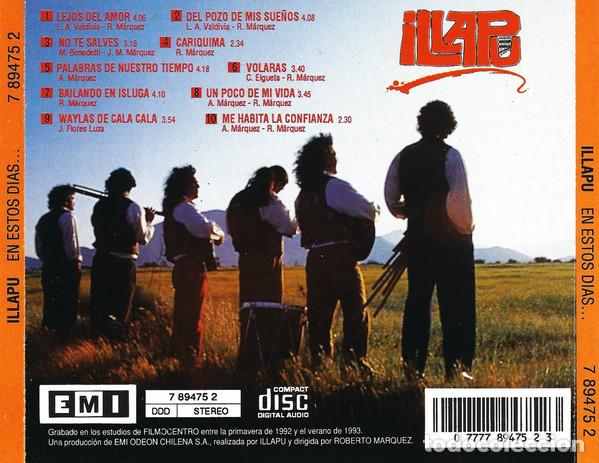 CDs de m&uacute;sica: Illapu &lrm;&ndash; En Estos Dias...CD 1993 - Foto 2