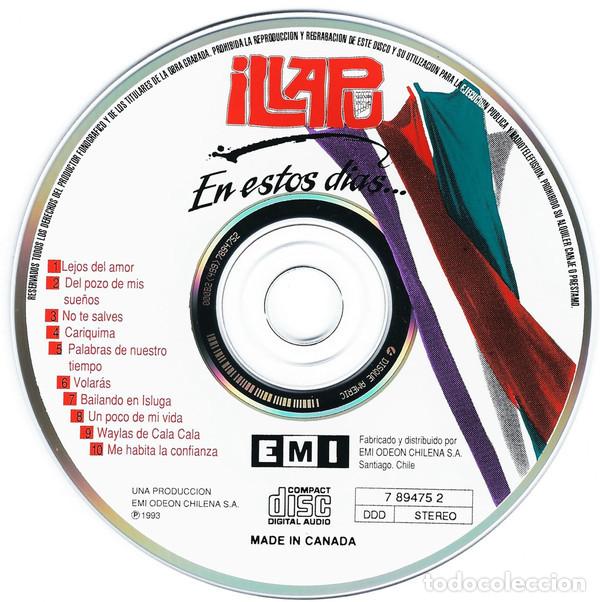 CDs de m&uacute;sica: Illapu &lrm;&ndash; En Estos Dias...CD 1993 - Foto 3