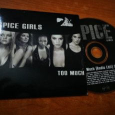 CDs de Música: SPICE GIRLS TOO MUCH CD SINGLE PROMO CARTON DEL AÑO 1997 UK CONTIENE 1 TEMA. Lote 363868180