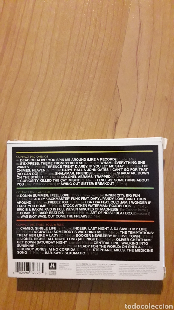 CDs de m&uacute;sica: TRIPLE CD 12&rdquo; 80S DANCE - Foto 2