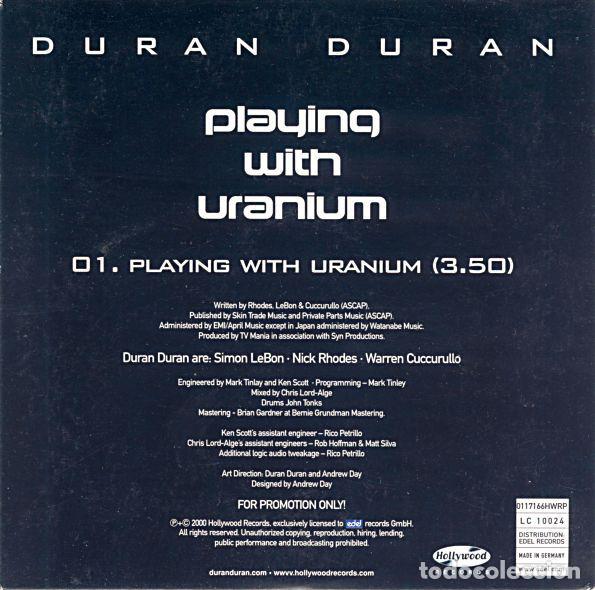 CDs de m&uacute;sica: Duran Duran &lrm;&ndash; Playing With Uranium - Foto 2