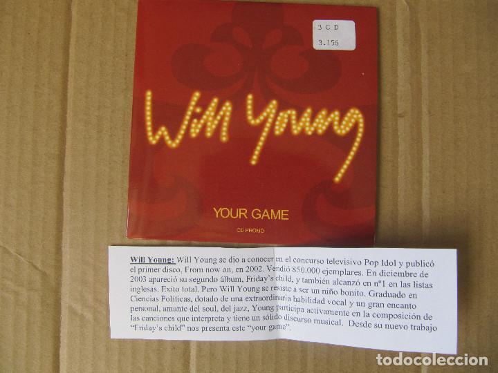 CDs de m&uacute;sica: CD SINGLE PROMO WILL YOUNG / YOUR GAME-CADENA 100 - Foto 1