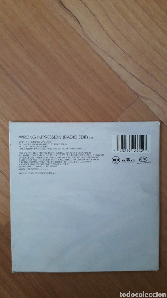 CDs de m&uacute;sica: NATALIE IMBRUGLIA. WRONG IMPRESSION - Foto 2