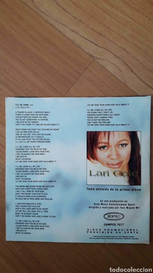 CDs de m&uacute;sica: LARI COLE. ILL BE LIVING - Foto 2