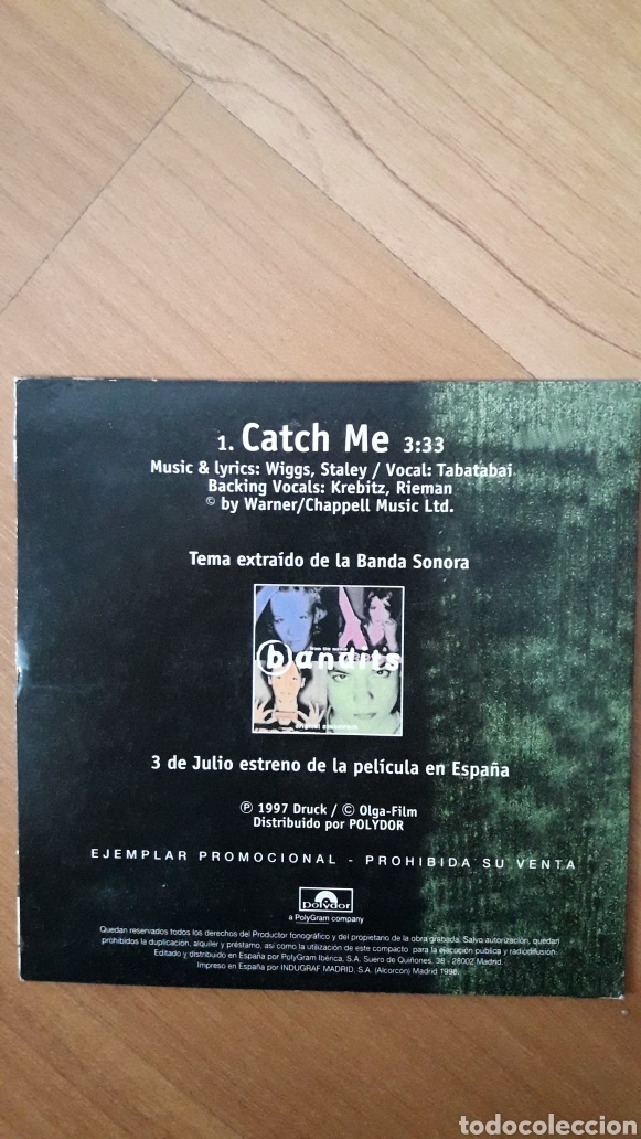 CDs de m&uacute;sica: BANDITS. CATCH ME - Foto 2