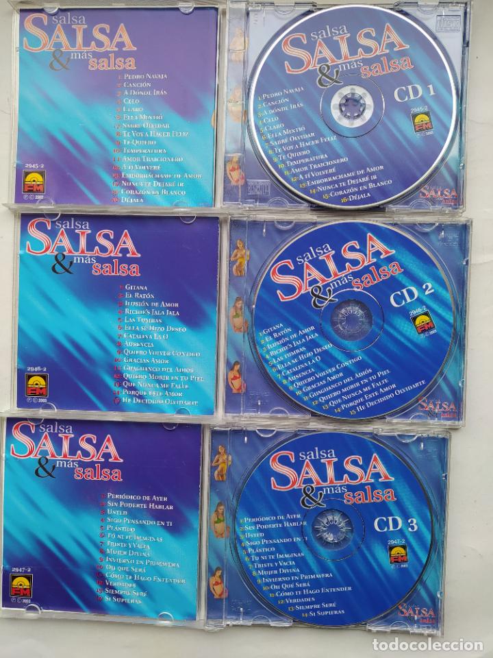 CDs de m&uacute;sica: SALSA Y MAS SALSA. TRIPLE CD SET. EXITOS EN 3 CDS. TDKCD20 - Foto 2