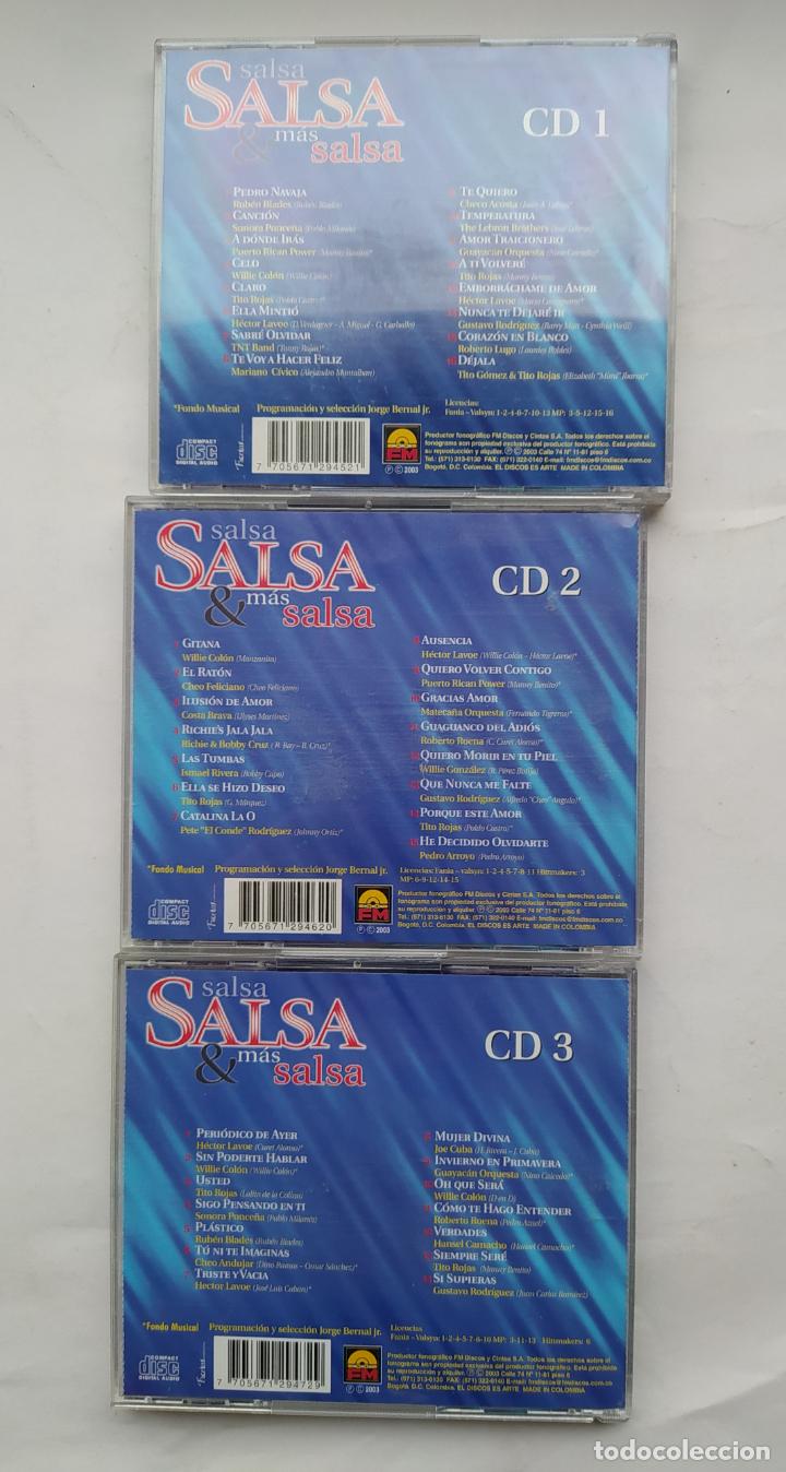 CDs de m&uacute;sica: SALSA Y MAS SALSA. TRIPLE CD SET. EXITOS EN 3 CDS. TDKCD20 - Foto 3