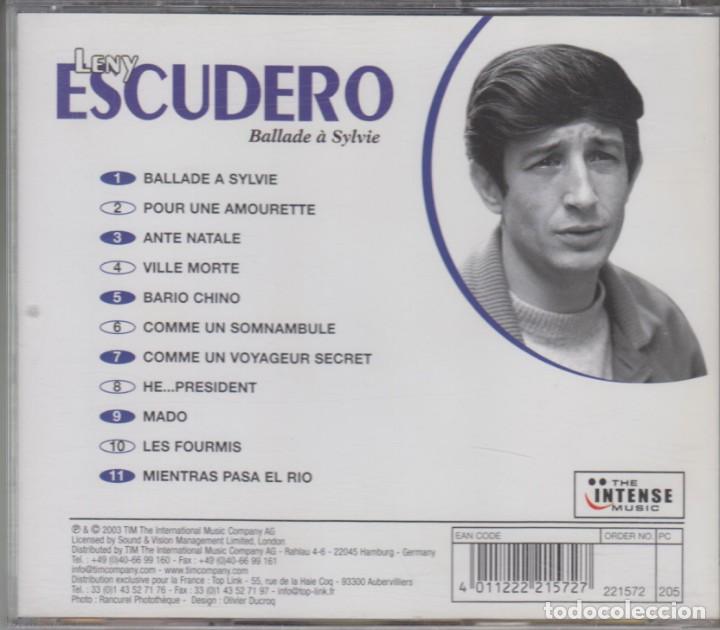 CDs de m&uacute;sica: Leny Escudero cd Ballade a Sylvie 2003 - Foto 2