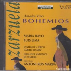 CDs de Música: BOHEMIOS CD AMADEO VIVES 1994 ZARZUELA AUVIDIS VALOIS. Lote 228922060