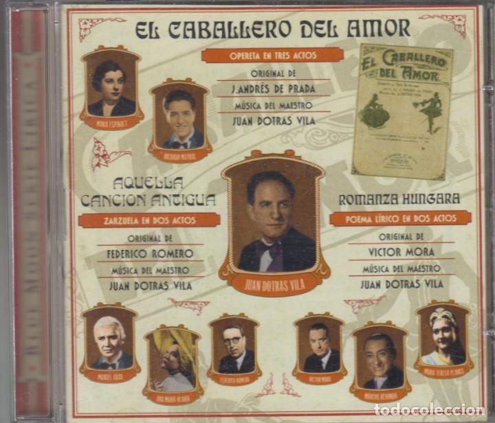 Music CDs: El caballero del amor / Aquella canci&oacute;n antigua / Romanza h&uacute;ngara cd 1998 Blue Moon serie l&iacute;rica