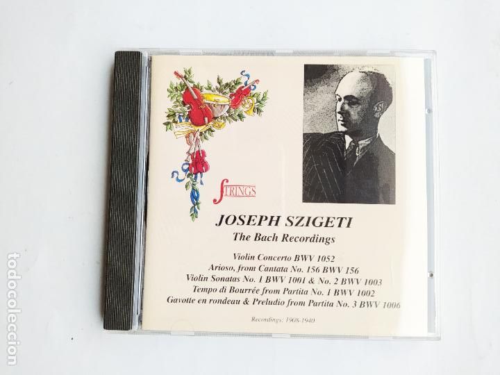 CDs de m&uacute;sica: JOSEPH SZIGETI. THE BACH RECORDINGS. STRINGS. CD. TDKCD191 - Foto 1