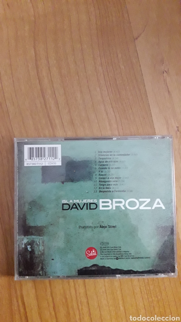 CDs de m&uacute;sica: DAVID BROZA. ISLA MUJERES - Foto 2