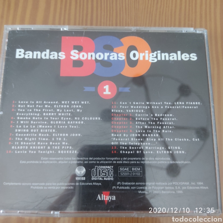 CDs de m&uacute;sica: Cd - Four Weddings & a Funeral - Foto 2