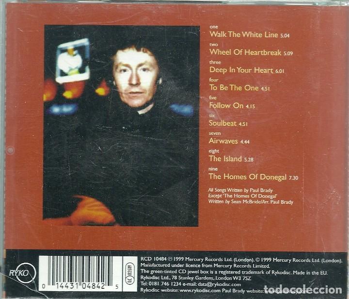 CDs de m&uacute;sica: Paul Brady - Back to the Centre - Foto 2