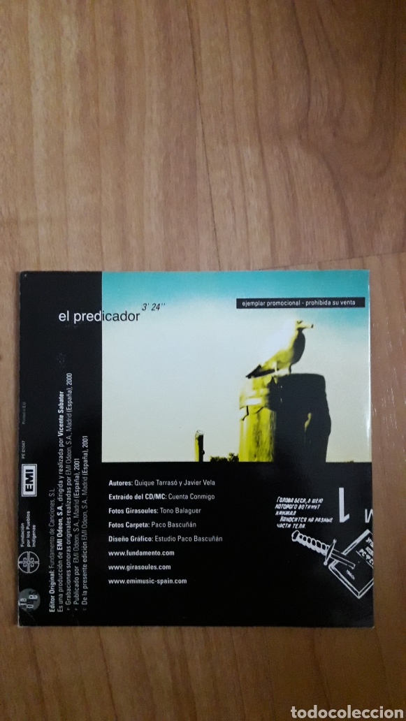 CDs de m&uacute;sica: GIRASOULES. EL PREDICADOR - Foto 2